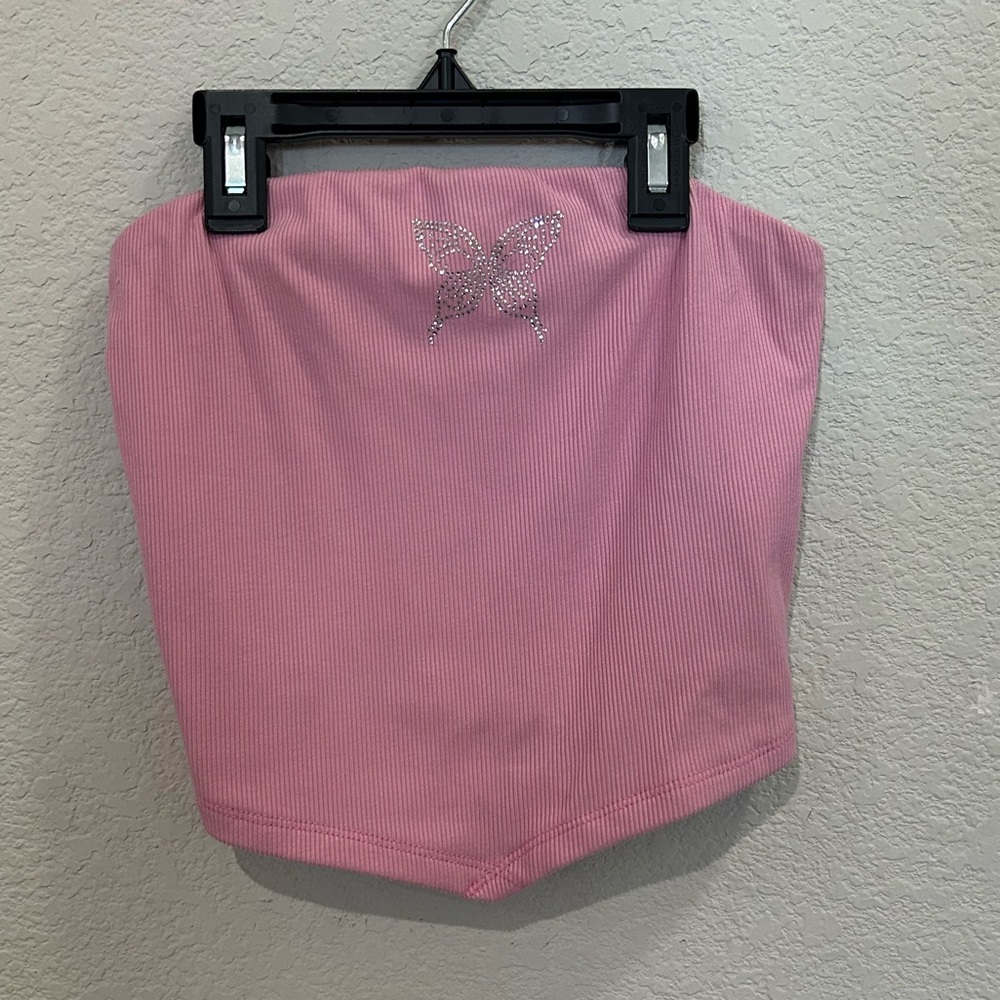 Pink Butterfly Sequin Tube Top
Rue 21 y2k